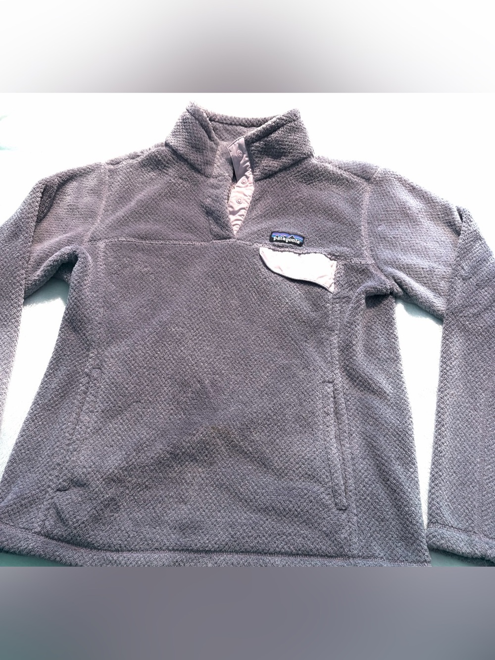 Patagonia Kids Gray Fleece Pullover Snap-Front Pullover